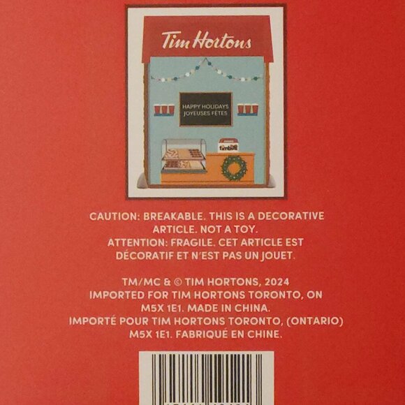 TIM HORTON'S ORNAMENT 2024 Tim Hortons Bake Shop Store Front Christmas Ornament - Picture 4 of 4